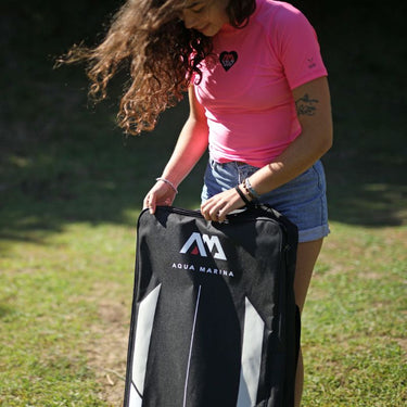 Aqua Marina Premium Zip Backpack in use